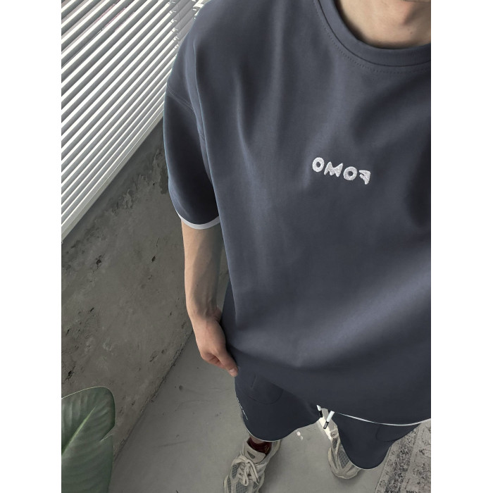 Літній oversize костюм з вишивкою