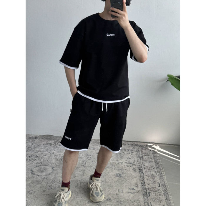 Літній oversize костюм з вишивкою
