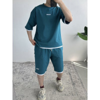 Літній oversize костюм з вишивкою