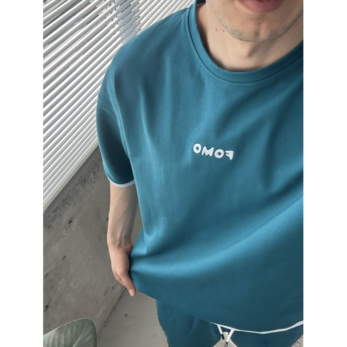 Літній oversize костюм з вишивкою