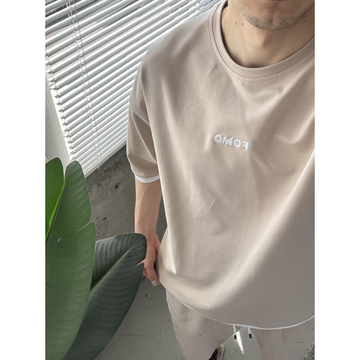 Літній oversize костюм з вишивкою