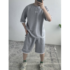 Літній oversize костюм з вишивкою