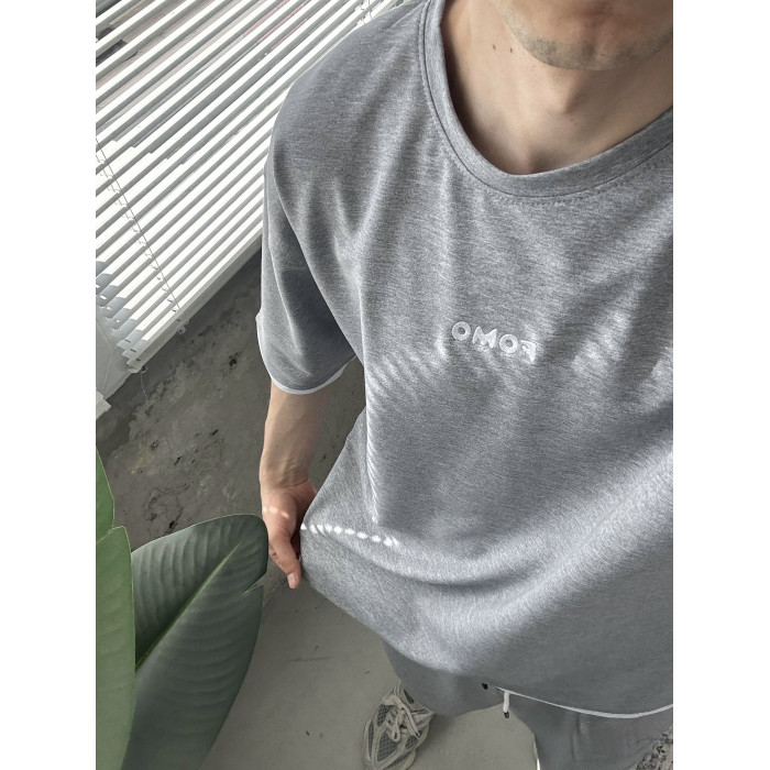 Літній oversize костюм з вишивкою