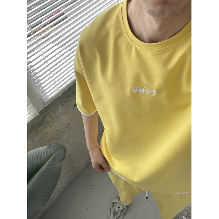 Літній oversize костюм з вишивкою