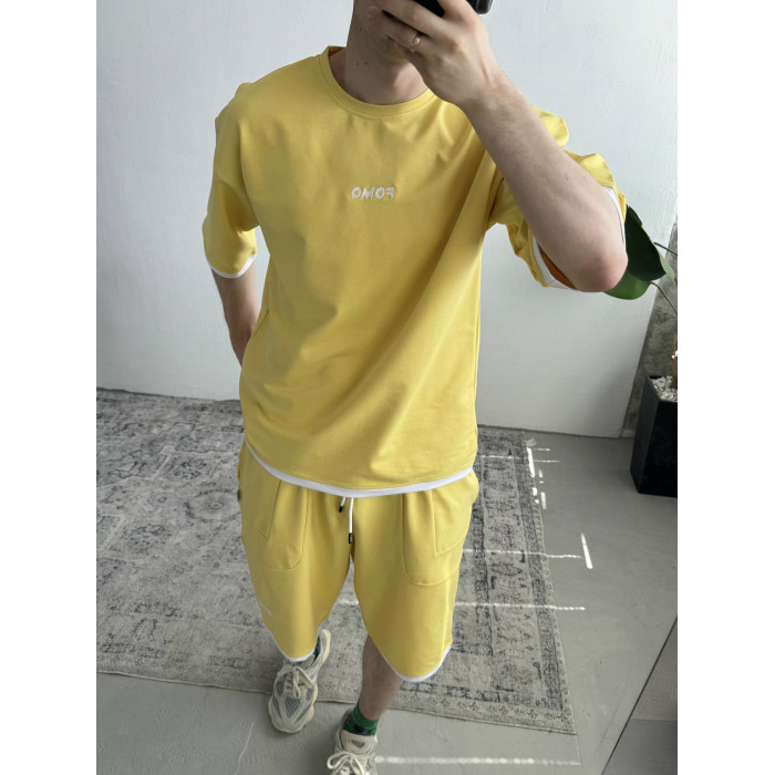 Літній oversize костюм з вишивкою