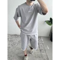 Літній oversize костюм з вишивкою
