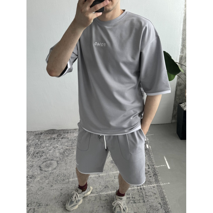 Літній oversize костюм з вишивкою