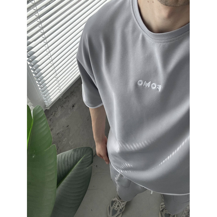 Літній oversize костюм з вишивкою