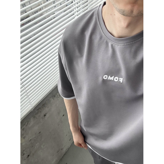 Літній oversize костюм з вишивкою