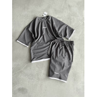 Літній oversize костюм з вишивкою