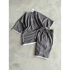 Літній oversize костюм з вишивкою