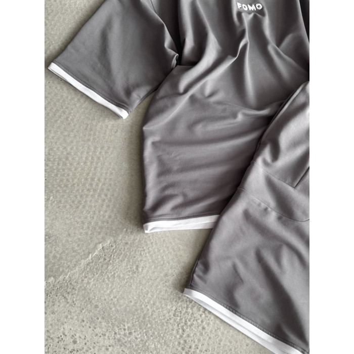 Літній oversize костюм з вишивкою