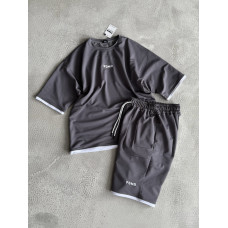 Літній oversize костюм з вишивкою