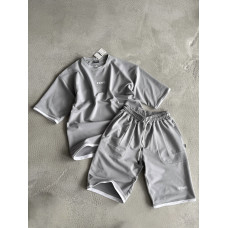 Літній oversize костюм з вишивкою