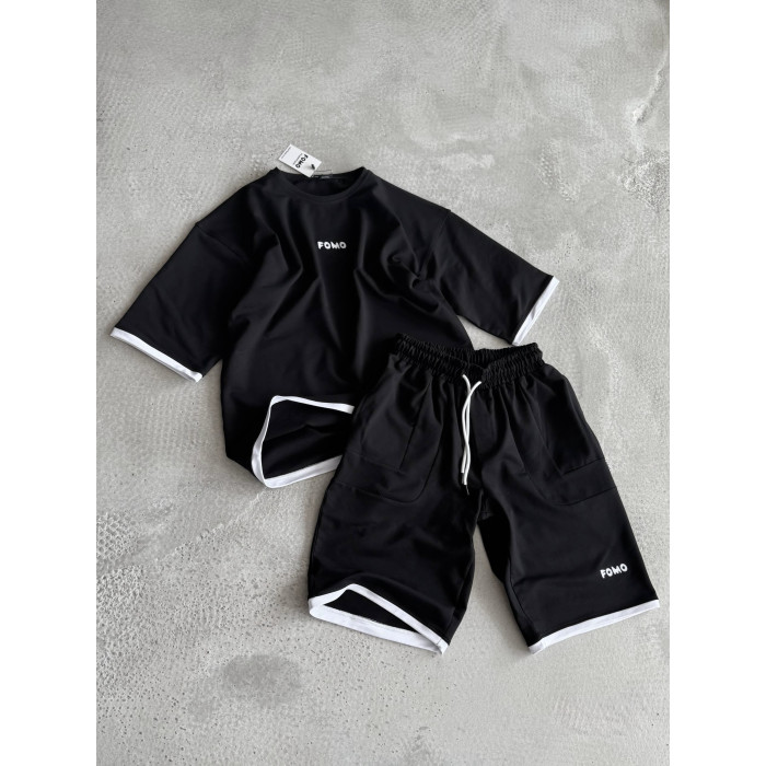 Літній oversize костюм з вишивкою