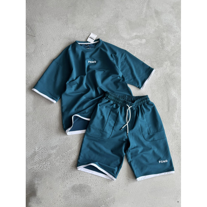 Літній oversize костюм з вишивкою