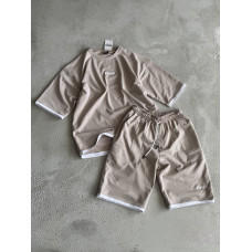 Літній oversize костюм з вишивкою