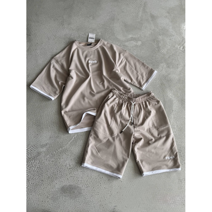 Літній oversize костюм з вишивкою