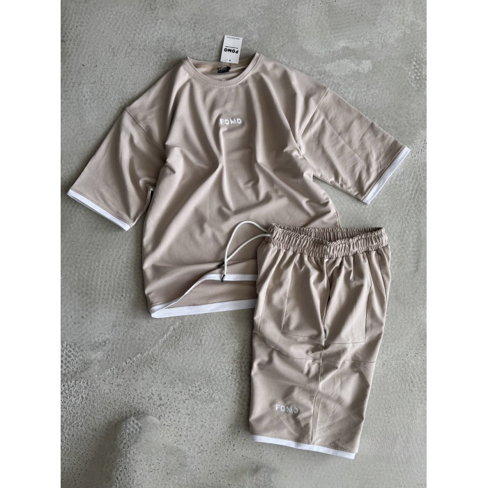 Літній oversize костюм з вишивкою