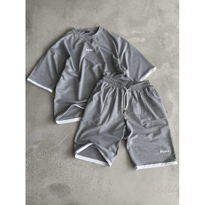 Літній oversize костюм з вишивкою