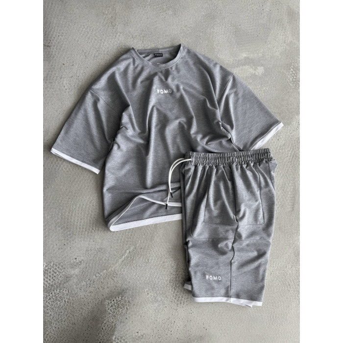 Літній oversize костюм з вишивкою