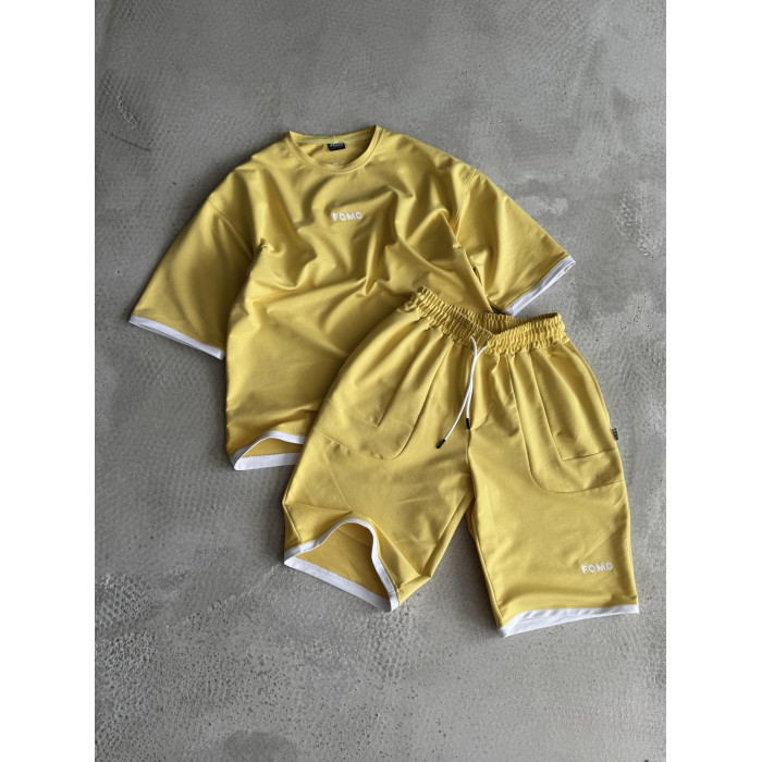 Літній oversize костюм з вишивкою