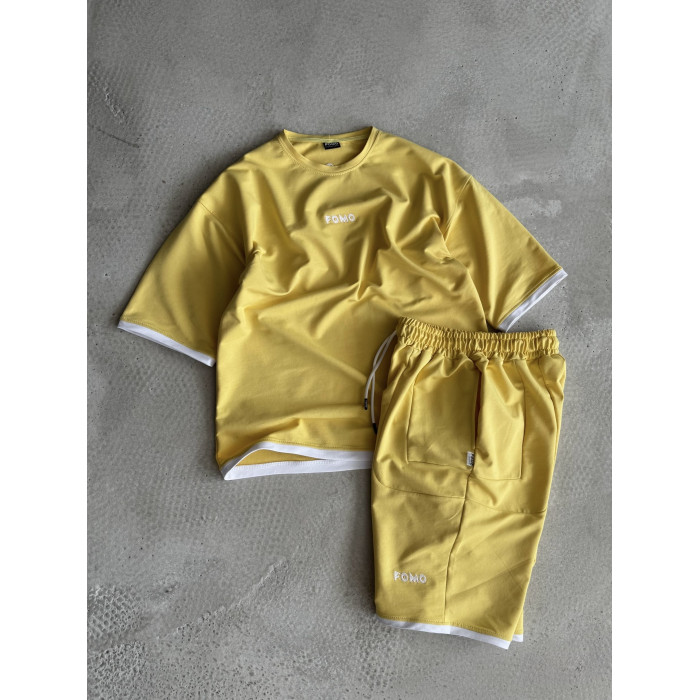 Літній oversize костюм з вишивкою