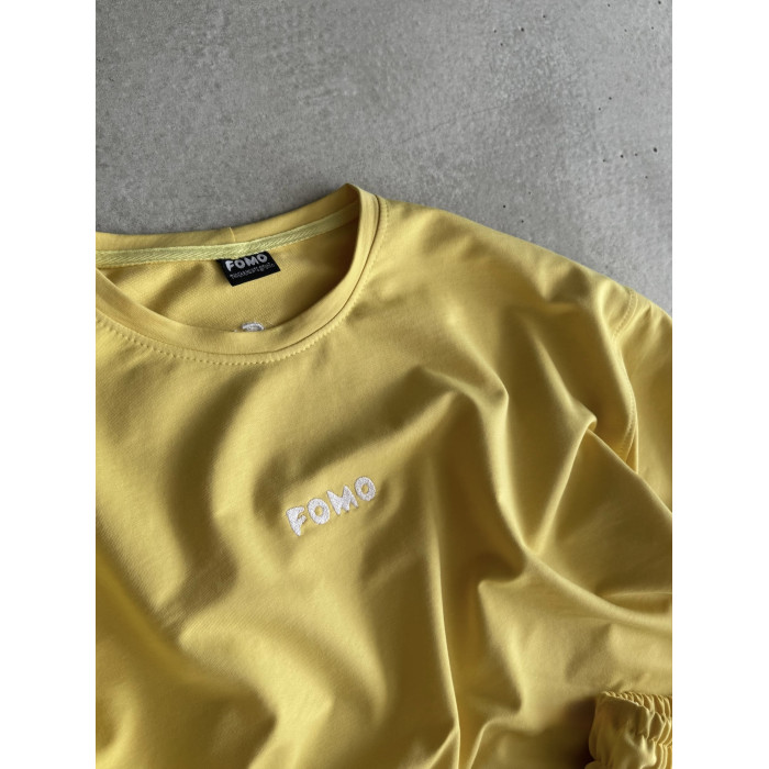 Літній oversize костюм з вишивкою