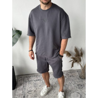 Oversize костюм з вишивкою