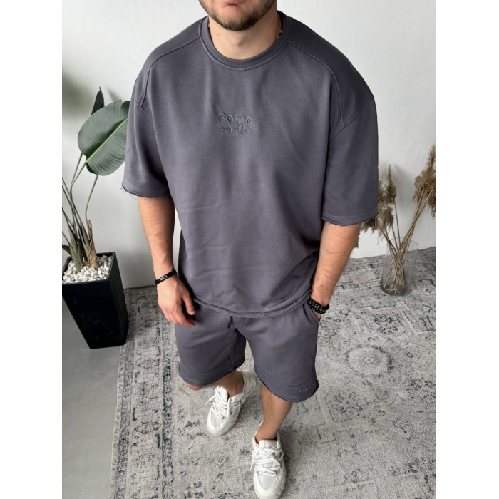 Oversize костюм з вишивкою