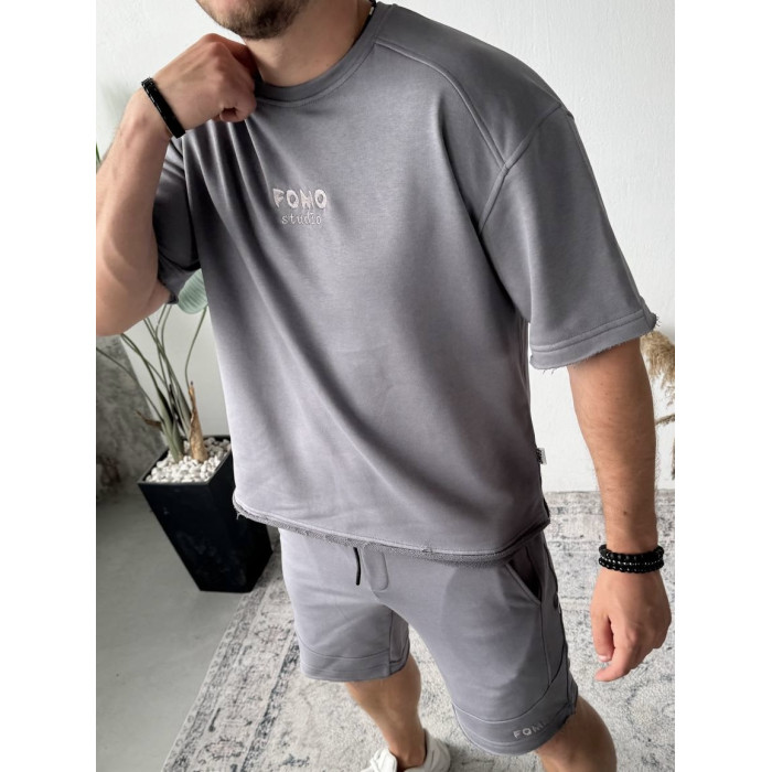 Oversize костюм з вишивкою