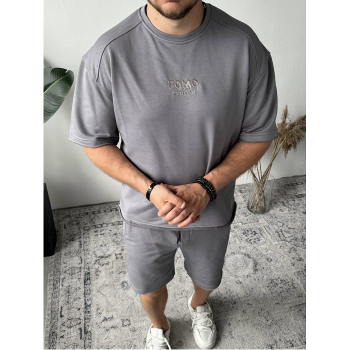 Oversize костюм з вишивкою