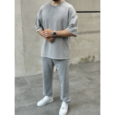 Oversize костюм з вивареної тканини