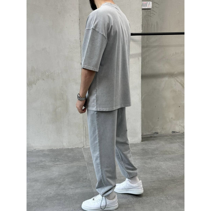 Oversize костюм з вивареної тканини