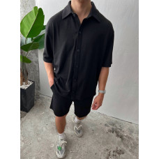 Літній oversize костюм у рубчик