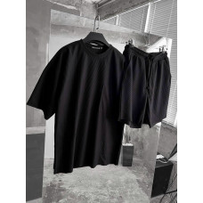 Літній oversize костюм у рубчик