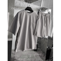 Літній oversize костюм у рубчик