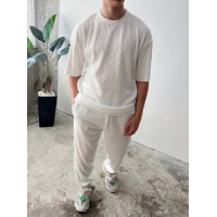 Літній oversize костюм у рубчик