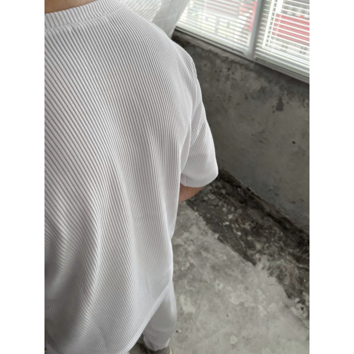 Літній oversize костюм у рубчик