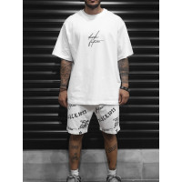 Літній oversize костюм з надписом