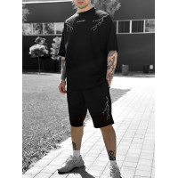 Oversize костюм з принтом