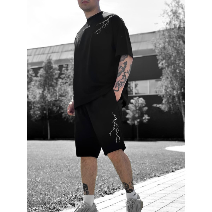 Oversize костюм з принтом