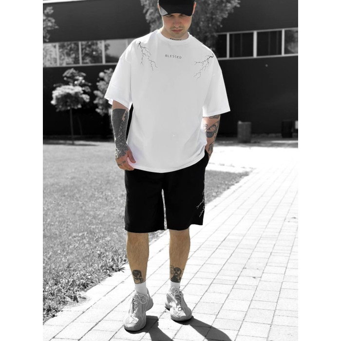 Oversize костюм з принтом