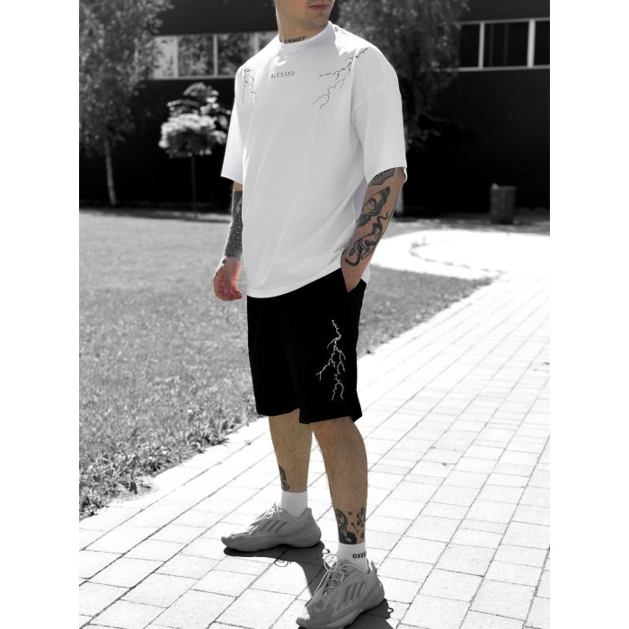 Oversize костюм з принтом