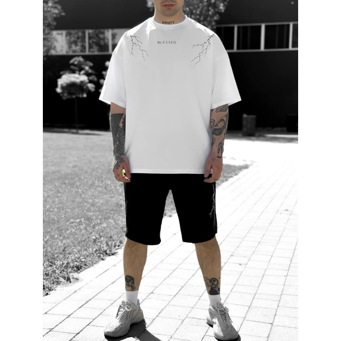 Oversize костюм з принтом