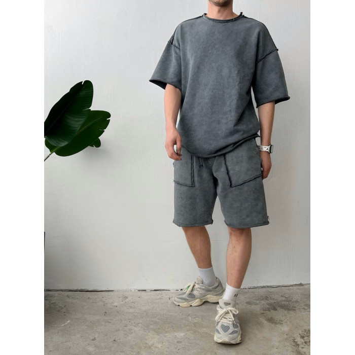 Oversize костюм з акцентними швами