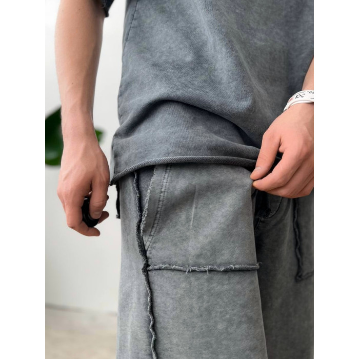 Oversize костюм з акцентними швами