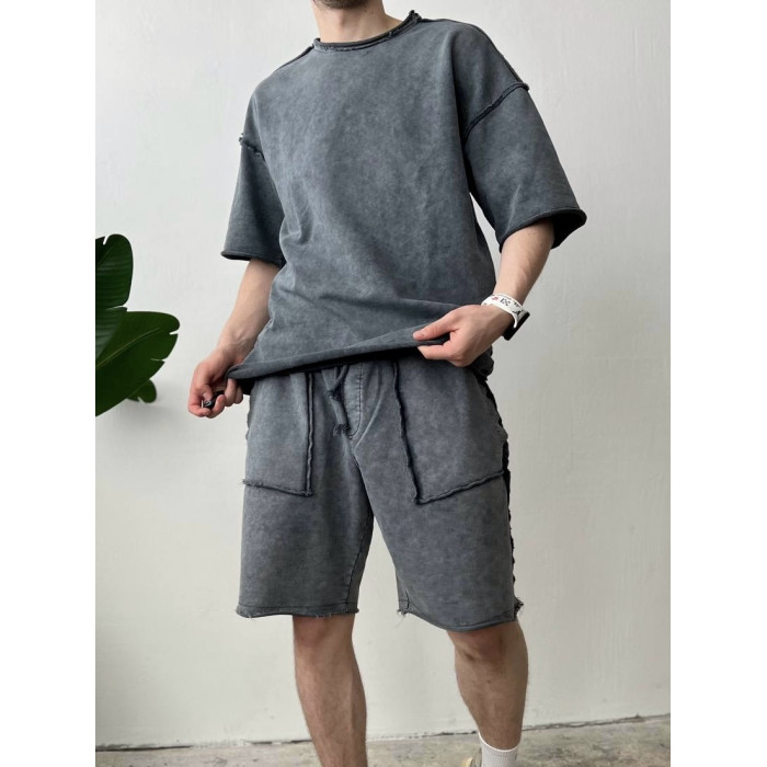Oversize костюм з акцентними швами