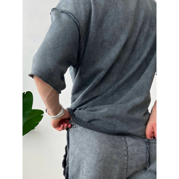 Oversize костюм з акцентними швами