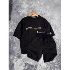 Oversize костюм з принтом